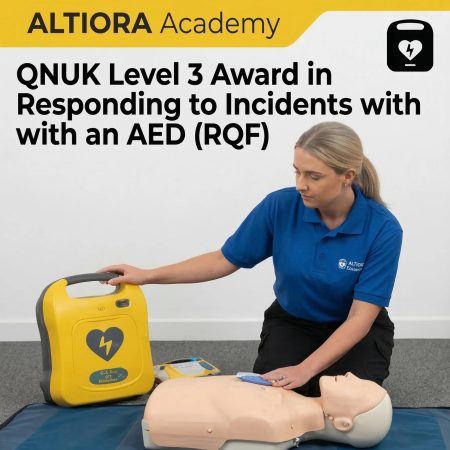 QNUK Level 3 Award in Responding to Incidents with an AED (RQF) | 12:30 – 15:30